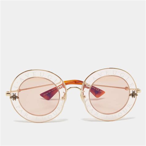 gucci l'aveugle par amour sunglasses pink|Gucci L'aveugle Par Amour Sunglasses for sale .